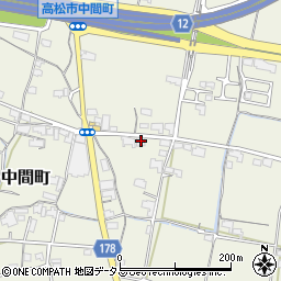 香川県高松市中間町332周辺の地図