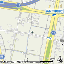 香川県高松市中間町442-3周辺の地図