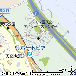 広島県呉市天応伝十原町8周辺の地図