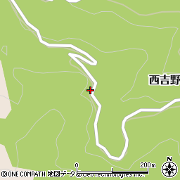 奈良県五條市西吉野町北曽木712周辺の地図