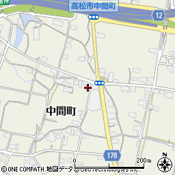 香川県高松市中間町886周辺の地図