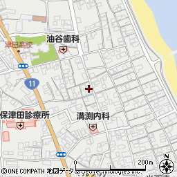 香川県さぬき市津田町津田1098-1周辺の地図