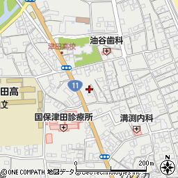 香川県さぬき市津田町津田1080-13周辺の地図