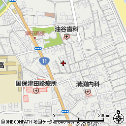 香川県さぬき市津田町津田1091周辺の地図
