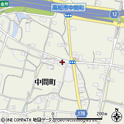 香川県高松市中間町887周辺の地図