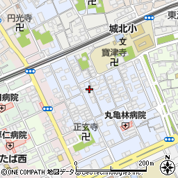 香川県丸亀市風袋町91周辺の地図