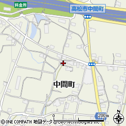 香川県高松市中間町893-1周辺の地図