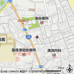 香川県さぬき市津田町津田1080-8周辺の地図