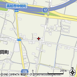 香川県高松市中間町542周辺の地図