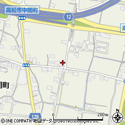 香川県高松市中間町541周辺の地図