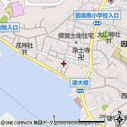 広島県尾道市因島土生町二江内区周辺の地図