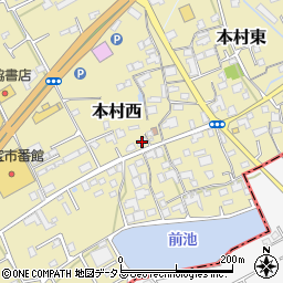 香川県綾歌郡宇多津町本村西1611周辺の地図