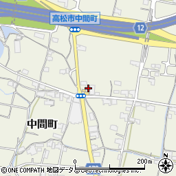 香川県高松市中間町548周辺の地図