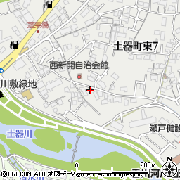 香川県丸亀市土器町東7丁目206周辺の地図