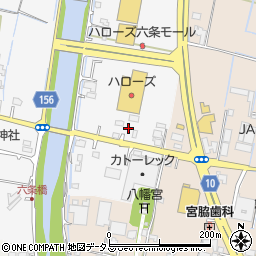 株式会社藤田商店　ハローズ六条サービスステーション周辺の地図