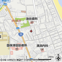 香川県さぬき市津田町津田1088-6周辺の地図
