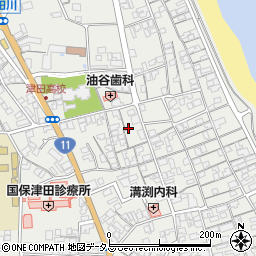 香川県さぬき市津田町津田1114-8周辺の地図