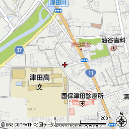 香川県さぬき市津田町津田1578-5周辺の地図