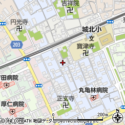 香川県丸亀市風袋町79周辺の地図