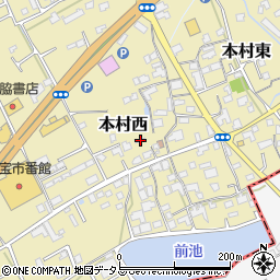 香川県綾歌郡宇多津町本村西1614周辺の地図