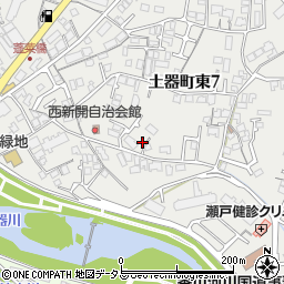 香川県丸亀市土器町東7丁目288周辺の地図