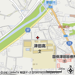 香川県さぬき市津田町津田1587-9周辺の地図