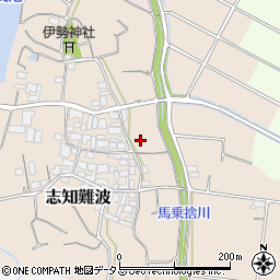 兵庫県南あわじ市志知難波周辺の地図
