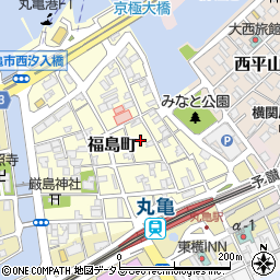香川県丸亀市福島町周辺の地図