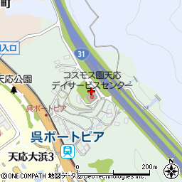 広島県呉市天応伝十原町15周辺の地図