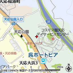 広島県呉市天応伝十原町12周辺の地図