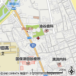 香川県さぬき市津田町津田1081周辺の地図