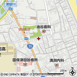 香川県さぬき市津田町津田1088-2周辺の地図