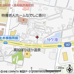 香川県高松市多肥上町1397-8周辺の地図