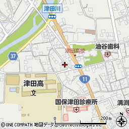 香川県さぬき市津田町津田1577-4周辺の地図