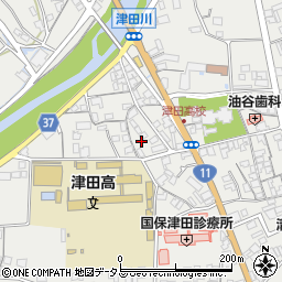 香川県さぬき市津田町津田1578-1周辺の地図