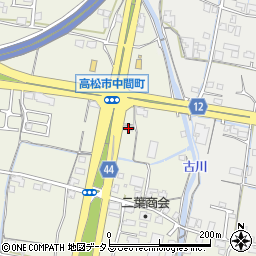 香川県高松市中間町460-1周辺の地図