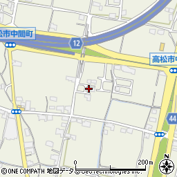 香川県高松市中間町446周辺の地図