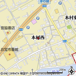 香川県綾歌郡宇多津町本村西周辺の地図