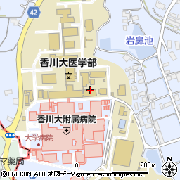 香川大学医学部附属病院周辺の地図