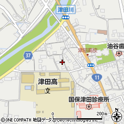 香川県さぬき市津田町津田1580周辺の地図