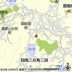 広島県尾道市因島三庄町三区周辺の地図