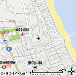 香川県さぬき市津田町津田1117-1周辺の地図