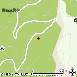 奈良県五條市西吉野町北曽木221周辺の地図