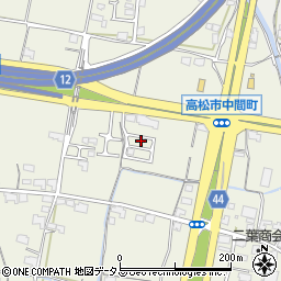 香川県高松市中間町451-14周辺の地図