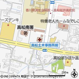香川県庁　出先機関香川県高松土木事務所工事検査担当周辺の地図