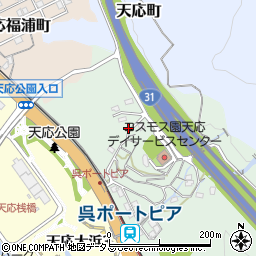 広島県呉市天応伝十原町13周辺の地図
