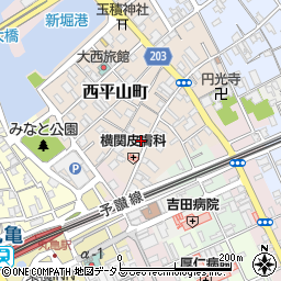 香川県丸亀市西平山町112周辺の地図