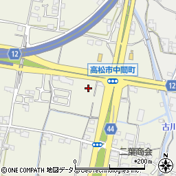 香川県高松市中間町453-5周辺の地図