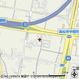 香川県高松市中間町448-9周辺の地図