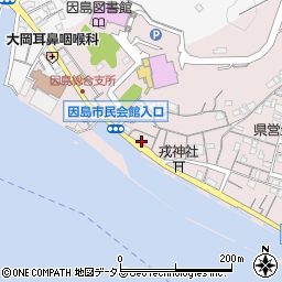 広島県尾道市因島土生町箱崎区周辺の地図